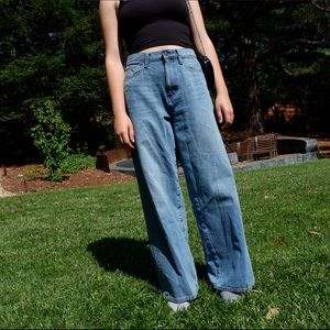High waisted UNIQLO flare jeans